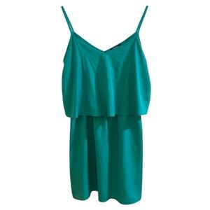 🆕 Bebop Teal Spaghetti Strap V-Neck Dress